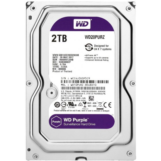 WESTERN DIGITAL PURPLE 2 TB - (WD20PURZ)