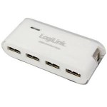 USB HUB LOGILINK UA0086 WHITE+ PSU