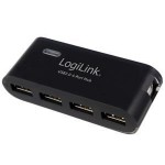 USB HUB LOGILINK UA0085 BLACK + PSU