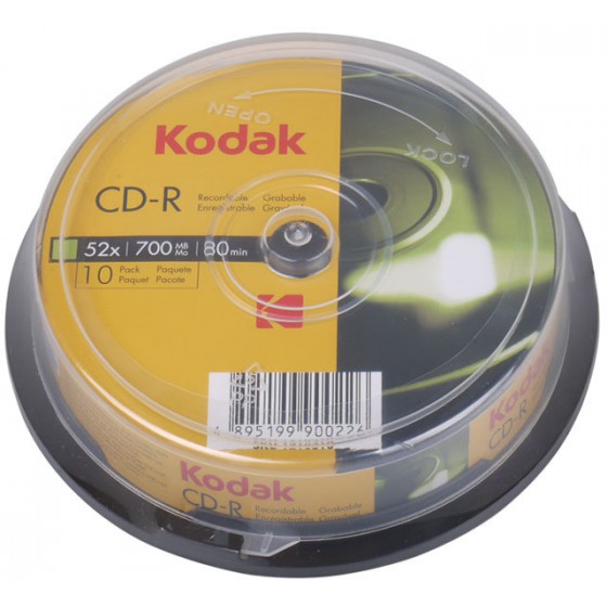 KODAK CD-R 52X 700MB 10-PACK