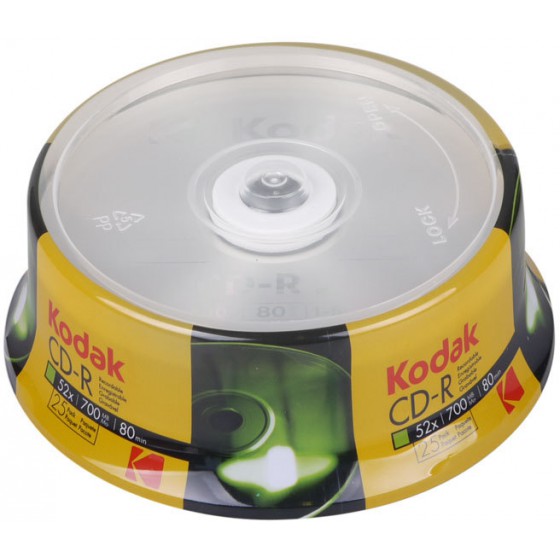 KODAK CD-R 52X 700MB 25-PACK