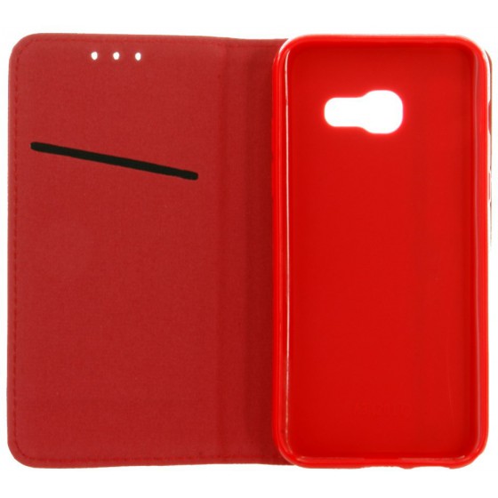 POWERTECH ���� MAGNET BOOK ��� SAMSUNG A5 2017, RED, BLISTER