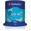 VERBATIM CD-R 80 EXTRA PROTECTION 700MB 52X CAKE BOX X100 (43411)