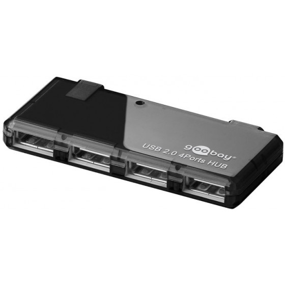GOOBAY 95670 4 PORT USB 2.0 HI-SPEED HUB BLACK