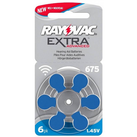 ��������� ���������� ��������� RAYOVAC 675 EXTRA ADVANCED 1.45V ���. 6