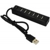 LAMTECH USB HUB 7 PORTS BLACK - (9982017040501)