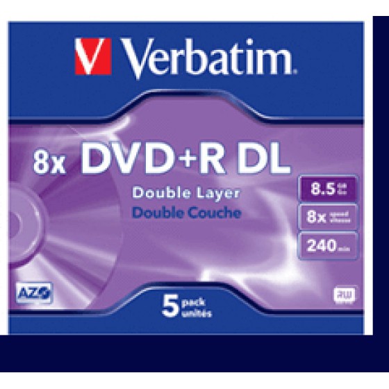 VERBATIM DVD+R 8.5GB DOUBLE L.5T - (43541)