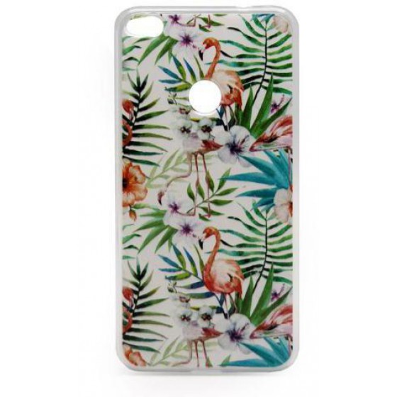 ���� TPU INOS HUAWEI P8 LITE (2017) (DUAL SIM) ART THEME FLAMINGO