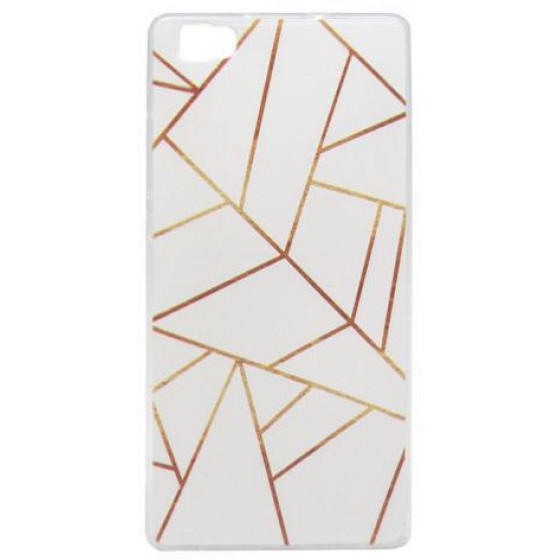 ���� TPU INOS HUAWEI P8 LITE ART THEME TRIANGLES