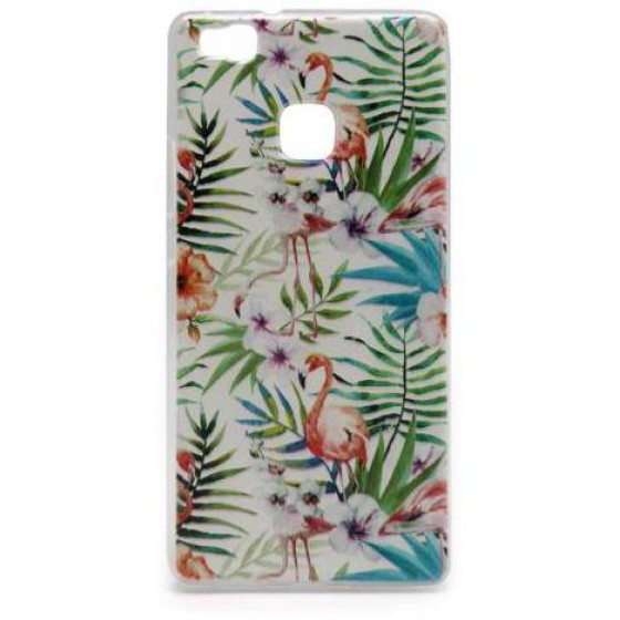 ���� TPU INOS HUAWEI P9 LITE (DUAL SIM) ART THEME FLAMINGO