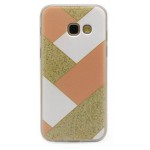 ���� TPU INOS SAMSUNG A320F GALAXY A3 (2017) ART THEME GOLD & WHITE