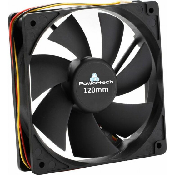 POWERTECH ����������� 120 X 120 X 25MM - �� 3PIN + 4�� ����� - (PT-156)