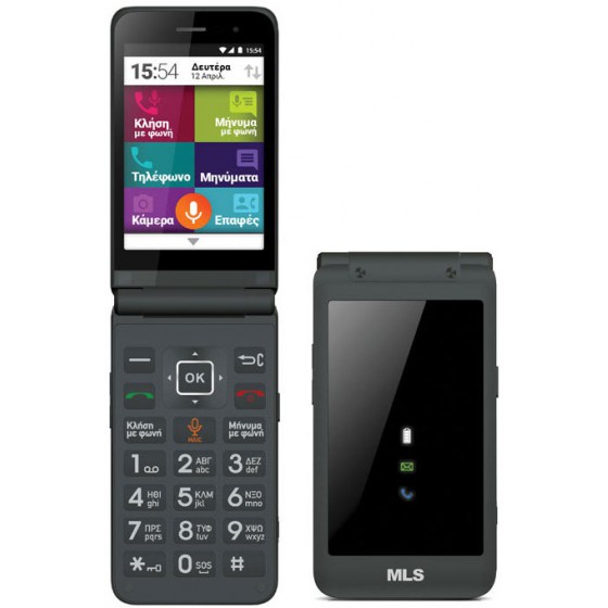 MLS EASY FLIP 4G GREY DUAL SIM