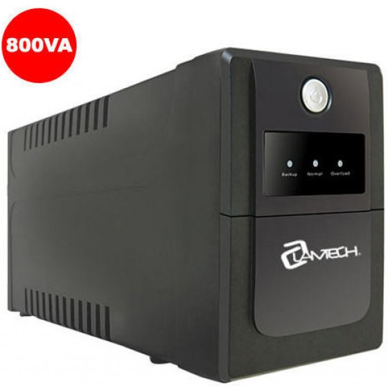 LAMTECH UPS WITH AVR 800V,CPU 12V9AH 2 SCHUKO SOCKET - (9982017041300)
