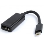 CABLEXPERT USB-C TO DISPLAY PORT ADAPTER BLACK - (A-CM-DPF-01)
