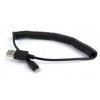 CABLEXPERT USB LIGHTNING SYNC AND CHARGING SPIRAL CABLE FOR IPHONE 1.5M BLACK - (CC-LMAM-1.5M)