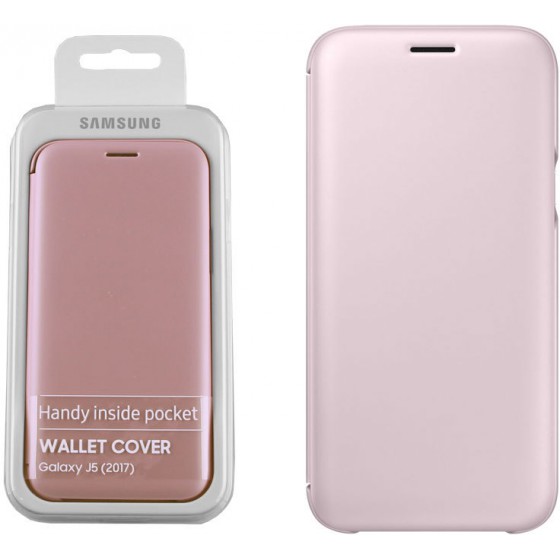 ���� SAMSUNG GALAXY J5 2017 J530 FLIP COVER GOLD-PINK PACKING OR