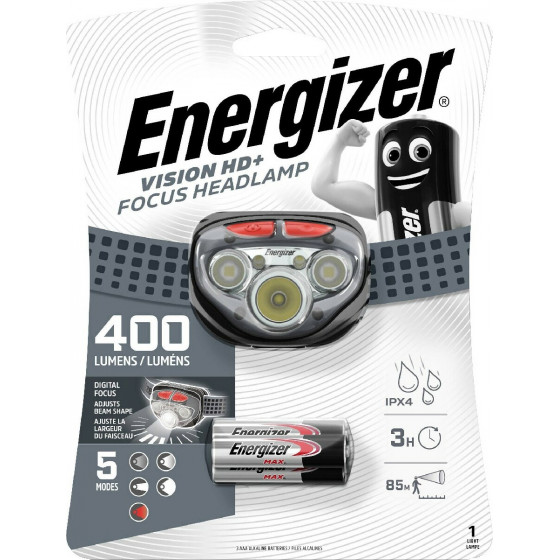 ����� ������� ENERGIZER VISION HD PLUS FOCUS 3 LED 300 LUMENS �� ��������� AAA 3 ���. ����