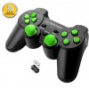 ESPERANZA WIRELESS GAMEPAD 2.4GHZ PS3/PC GLADIATOR BLACK/GREEN - (EGG108G)