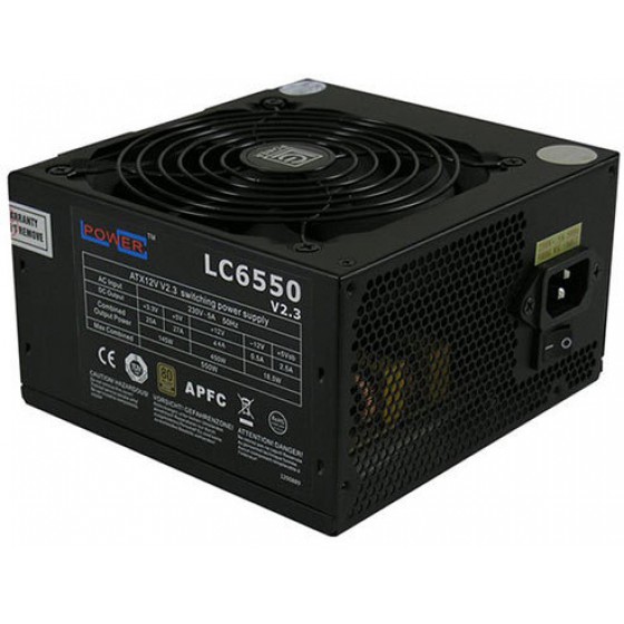 LC POWER PSU LC6550 V2,3 80 PLUS BRONZE BLACK 120MM FAN 550W