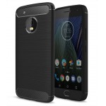 POWERTECH ���� CARBON FLEX ��� MOTOROLA MOTO G5 PLUS XT1685, BLACK