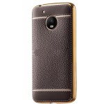 POWERTECH ���� LITCHI ��� LENOVO MOTO G5, BROWN