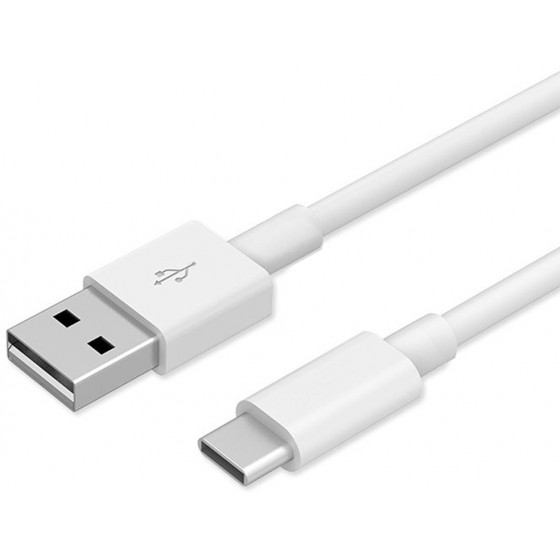 POWERTECH ������� USB 2.0 �� USB TYPE C, 1M, WHITE - (CAB-UC010)