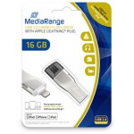 MEDIARANGE USB 3.0 COMBO FLASH DRIVE WITH APPLE LIGHTNING PLUG 16GB - (MR981)
