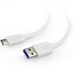 CABLEXPERT USB 3.0 AM TO TYPE-C CABLE 1,8M WHITE - (CCP-USB3-AMCM-6-W)
