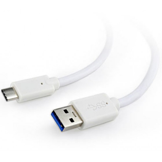 CABLEXPERT USB 3.0 AM TO TYPE-C CABLE 1,8M WHITE - (CCP-USB3-AMCM-6-W)
