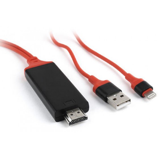 CABLEXPERT MHL HDMI CABLE FOR APPLE DEVICES 1.8M - (CC-LMHL-01)