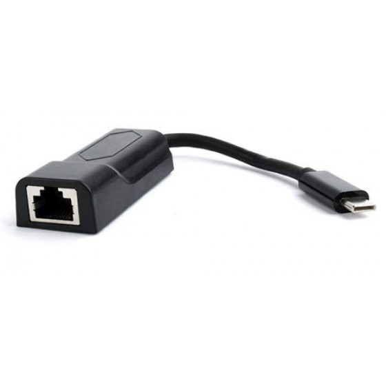 CABLEXPERT USB-C GIGABIT NETWORK ADAPTER BLACK - (A-CM-LAN-01)