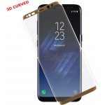 TEMPERED GLASS SAMSUNG S8 PLUS G955 6.29H 0.30MM 3D CURVED GOLD IDO IDOL 1991
