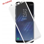 TEMPERED GLASS SAMSUNG S8 PLUS G955 6.29H 0.30MM 3D CURVED WHITE ID IDOL 1991