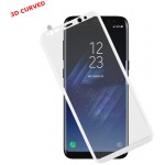 TEMPERED GLASS SAMSUNG S8 G950 5.8 9H 0.30MM 3D CURVED WHITE ID IDOL 1991