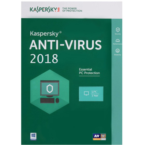 KASPERSKY ANTI-VIRUS 2018, 1 �����, 1 ����, EU