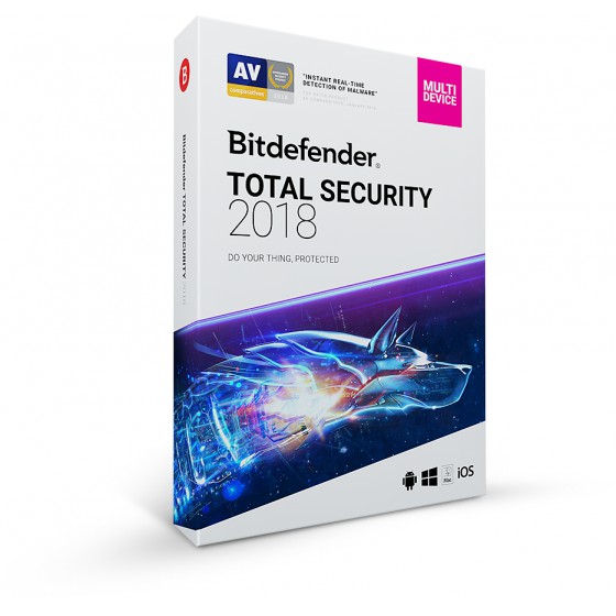 BITDEFENDER TOTAL SECURITY 2018 10 DEVICES 1YR