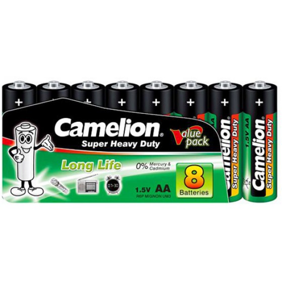 R06P-SP8G MIGNON �������� CAMELION GREEN AA 8 ���