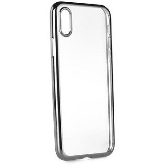 POWERTECH ���� METAL TPU ��� IPHONE X, SILVER
