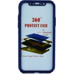 POWERTECH ���� BODY 360� �� TEMPERED GLASS ��� IPHONE X, BLUE