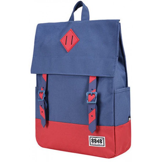8848 UNISEX SCHOOL BACKPACK 15.6 BLUE/RED - (6957384604895)