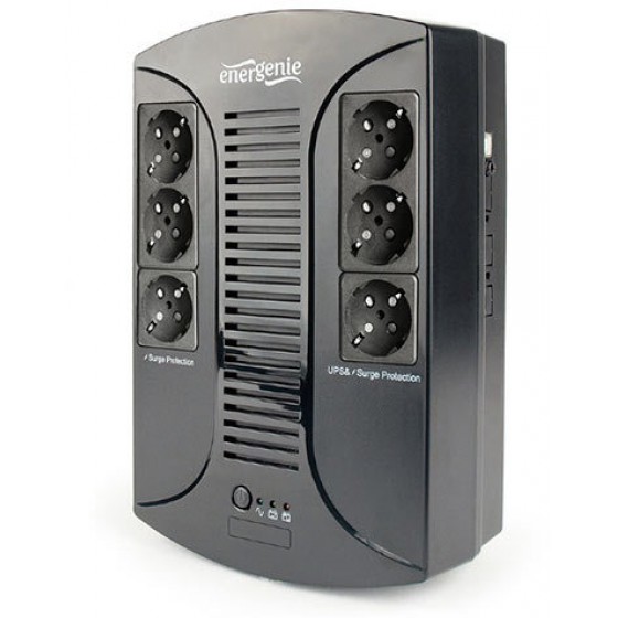 ENERGENIE UPS WITH AVR 650VA 6 SCHUKO SOCKETS USB - (EG-UPS-DT650U-01)