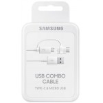 SAMSUNG DATACABLE MICRO USB & USB-C WHITE - (EP-DG930DWEGWW)