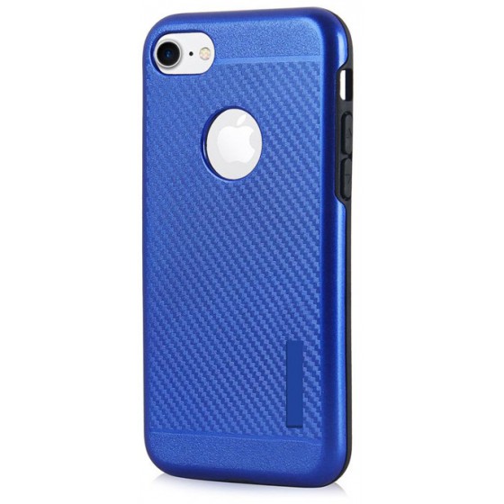 POWERTECH ���� CARBON ARMOR HYBRID ��� IPHONE 7, BLUE