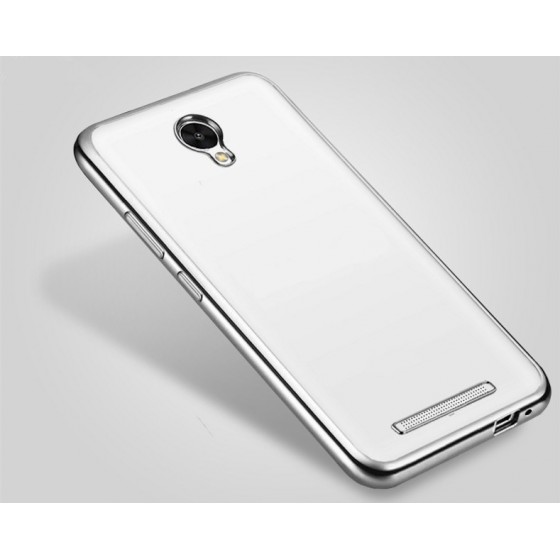 POWERTECH ���� METAL TPU ��� XIAOMI REDMI NOTE 2, SILVER