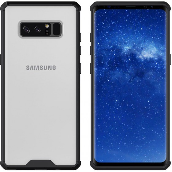POWERTECH ���� SHOCKPROOF TPU ��� SAMSUNG NOTE 8, BLACK