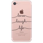 ���� TPU INOS APPLE IPHONE 7/ IPHONE 8 ART THEME LOVE-LAUGH-LIFE