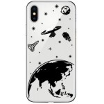 ���� TPU INOS APPLE IPHONE X ART THEME PLANETS