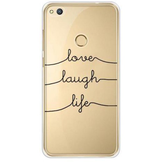 ���� TPU INOS HUAWEI P8 LITE (2017) (DUAL SIM) ART THEME LOVE-LAUGH-LIFE
