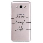 ���� TPU INOS SAMSUNG J510F GALAXY J5 (2016) ART THEME LOVE-LAUGH-LIFE